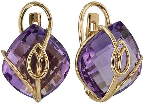 Серьги с аметистами 2181663