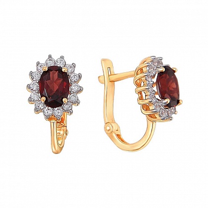 Серьги с Гранатами 01С3110956-3