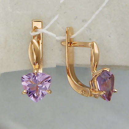 Серьги с аметистами С16С313023А