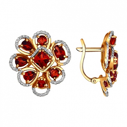 Серьги с Гранатами 723509