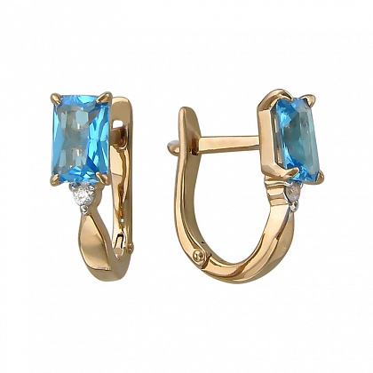 Серьги с топазами С16С313090
