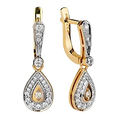 Серьги с бриллиантами E-330100000-J