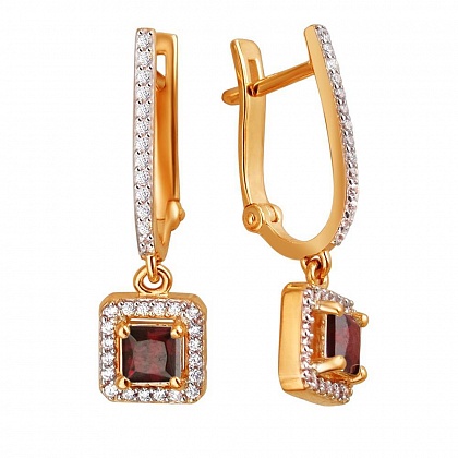 Серьги с Гранатами 01С3110946-3