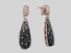 Серьги с бриллиантами 45-14С61017-F