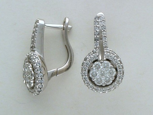 Серьги с бриллиантами 01С673213Z