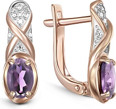 Серьги с Фианитом B-38563-B