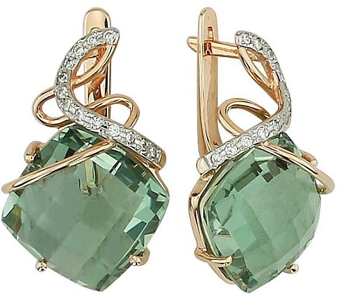Серьги с аметистами 2184351