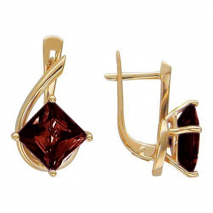 Серьги с Гранатами 01С315130-2