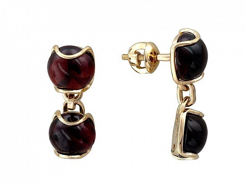 Серьги с Гранатами 01С336206-3