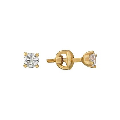 Серьги с кристаллами Сваровски 01С139306