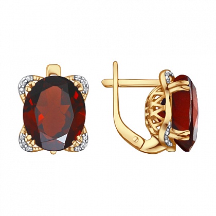 Серьги с Гранатами 723133