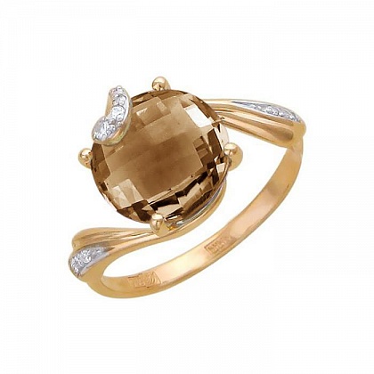Кольцо с кварцем 01К315399-4