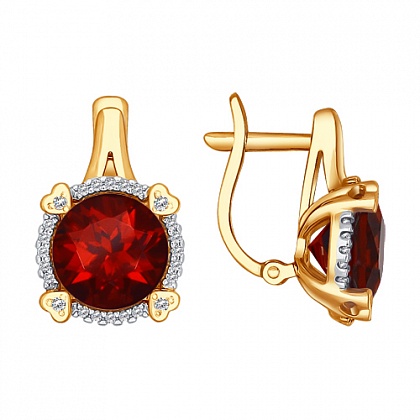 Серьги с Гранатами 724114