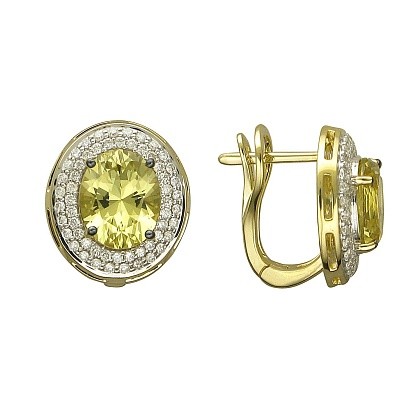 Серьги с кварцем 01С6313049-2