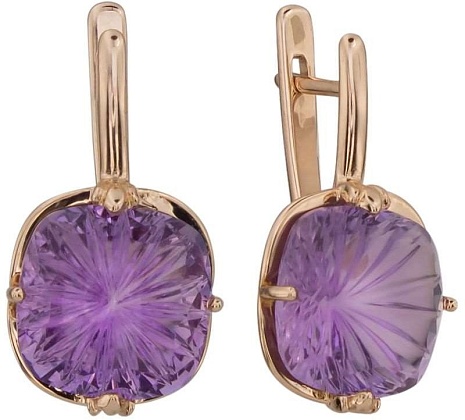 Серьги с аметистами 2184146