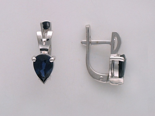 Серьги с рубинами 01С523250