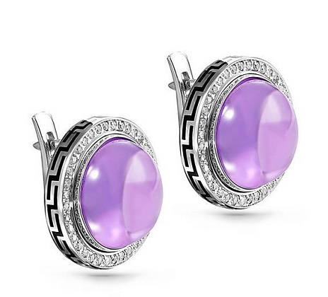 Серьги с аметистами 2042972