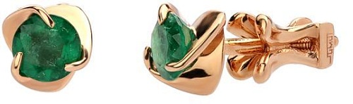 Серьги с изумрудами 01С515569-3