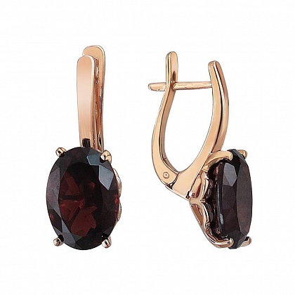 Серьги с Гранатами 01С218213-1
