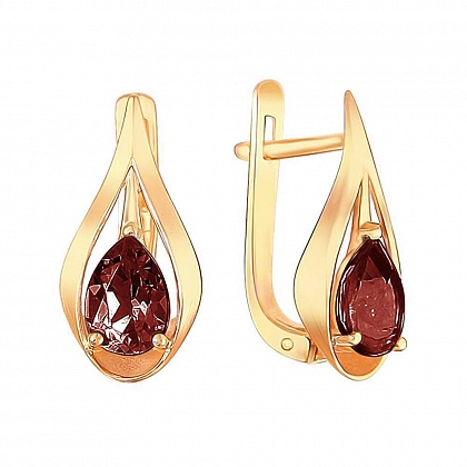 Серьги с Гранатами 01С3111150-4