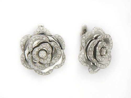 Серьги с бриллиантами Г9С670001