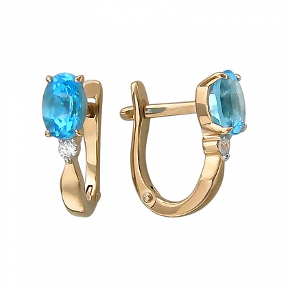 Серьги с топазами С16С313091