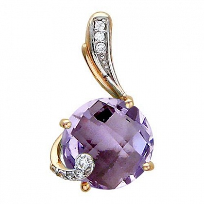 Подвеска с аметистами 01П315399-1