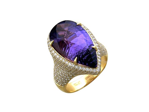 Кольцо с Аметистом 01К644005-1