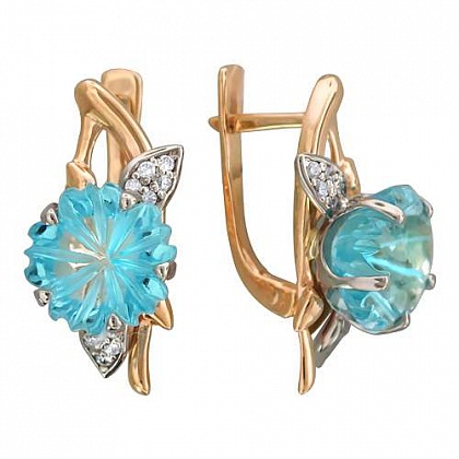 Серьги с аметистами 01С364167