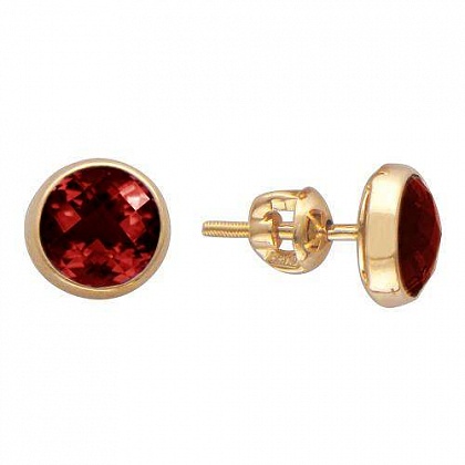 Серьги с Гранатами 01С315108-4