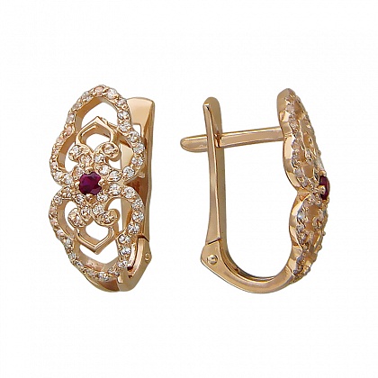 Серьги с Фианитом 01С217483