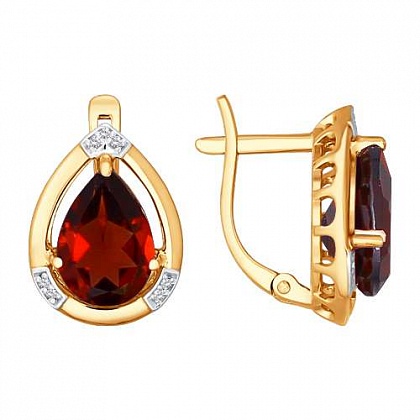 Серьги с Гранатами 723886