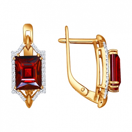 Серьги с Гранатами 723274