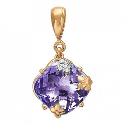 Подвеска с аметистами 01П315397-1