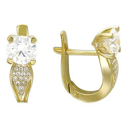 Серьги с изумрудами 01С646254