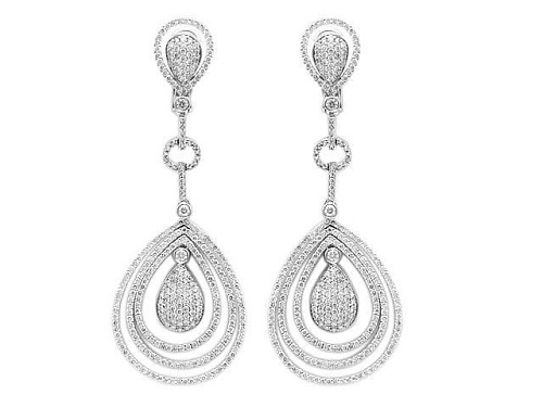 Серьги с бриллиантами 01С674799