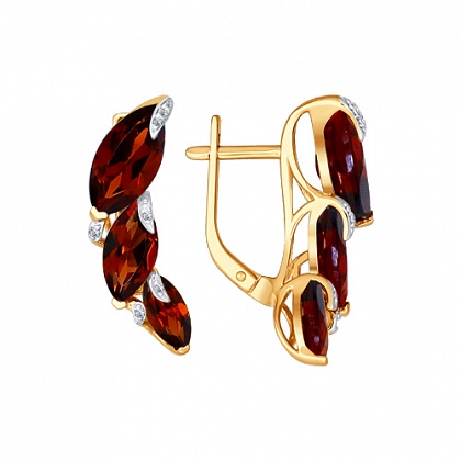 Серьги с Гранатами 723525