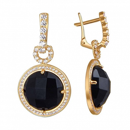 Серьги с агатами 0РС410163-1