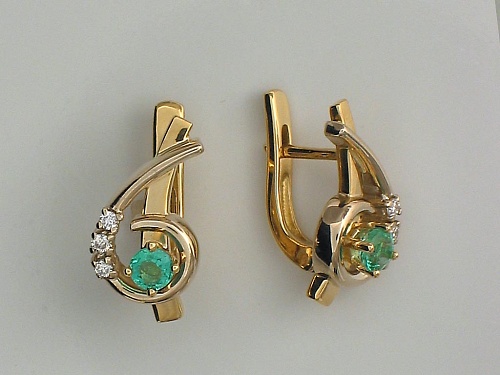 Серьги с сапфиром 32С660191