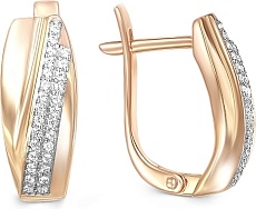 Серьги с Фианитом B-38295-D
