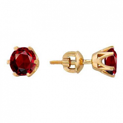 Серьги с Гранатами 01С317535-3