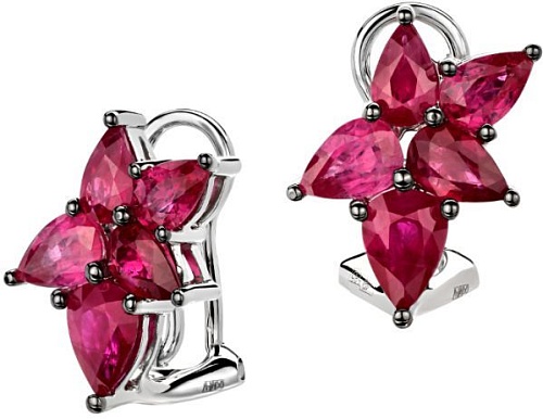 Серьги с рубинами 01С5213428-3