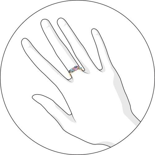 Кольцо с Аметистом G-1418-J 1